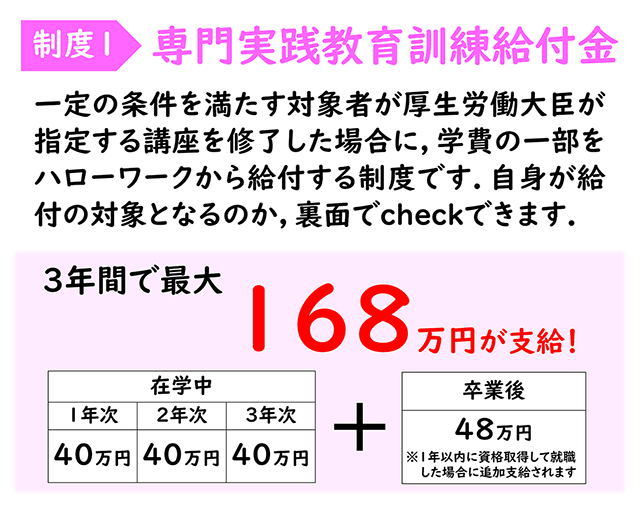 専門実践教育訓練給付制度　厚生労働大臣指定講座2